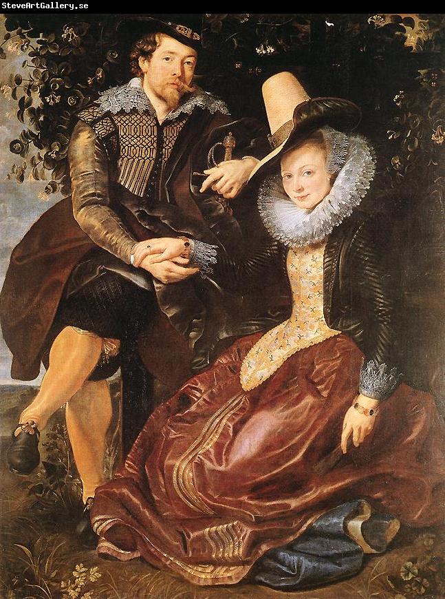 RUBENS, Pieter Pauwel The Artist and His First Wife, Isabella Brant, in the Honeysuckle Bower